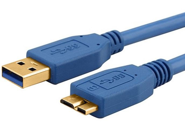 Product image for Data Charging Cable 1m - USB 3.0 Type A Male to Micro B White | AusPCMarket Australia