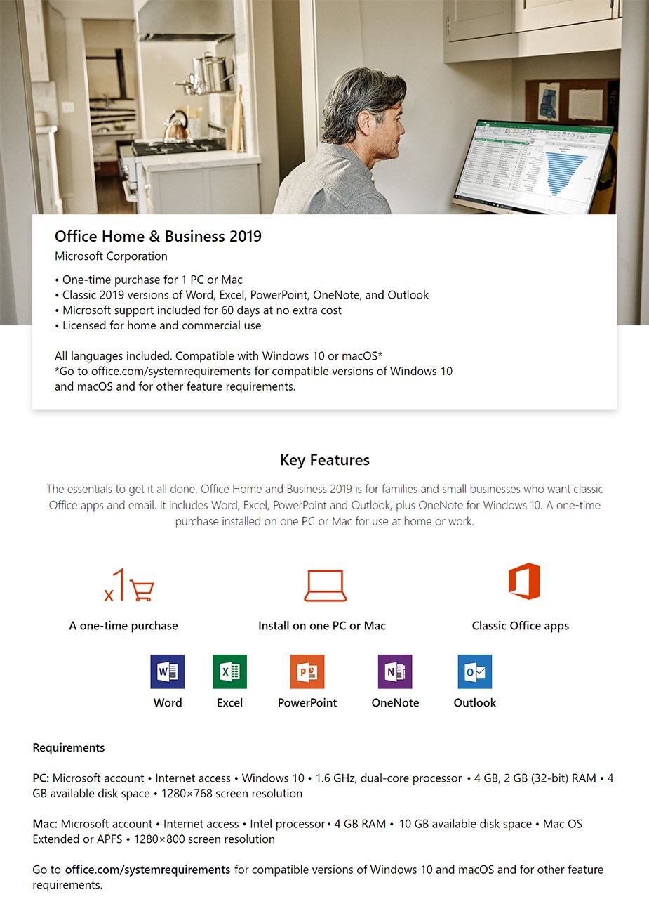 Microsoft Office Home and Business 2021 (One Mac) - Education - Apple