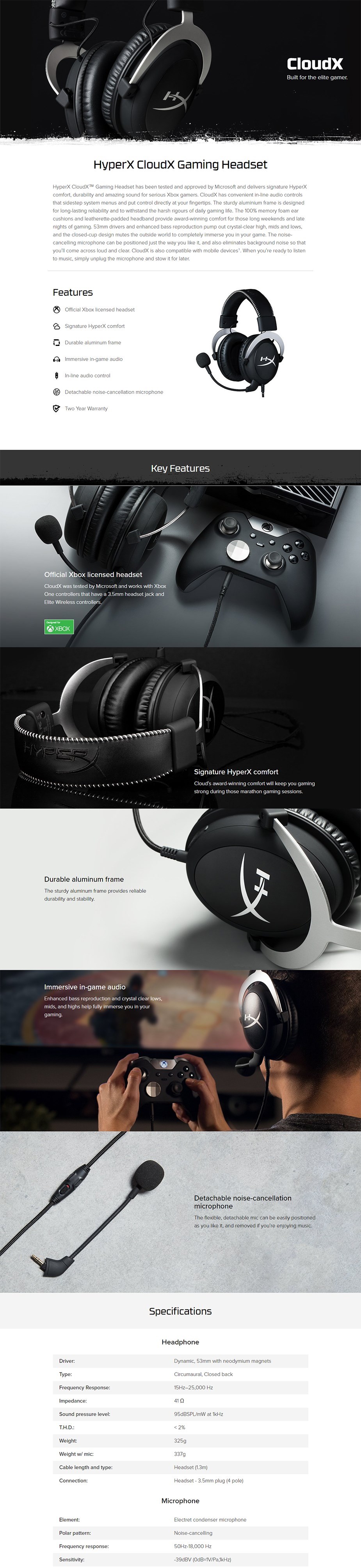 cloud x gaming headset