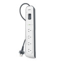 Belkin 4-Outlet Surge Protection Strip with 2M Power Cord  - Universally compatible - Grey Main Product Image