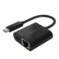 Belkin USB-C to Ethernet + Charge Adapter - Universally compatible - Black Main Product Image