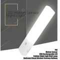 Product image for Rechargeable Infrared Motion Sensor Wall LED Night Light Torch (Cool) | AusPCMarket Australia