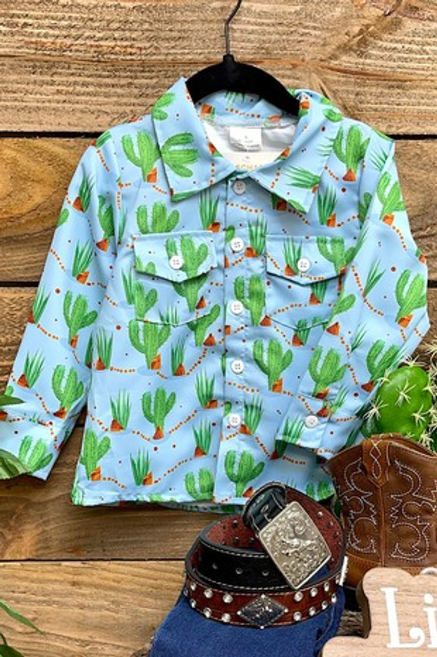 toddler boy cactus shirt