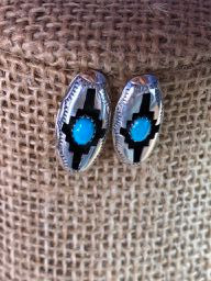 Turquoise Shadow Box Earrings