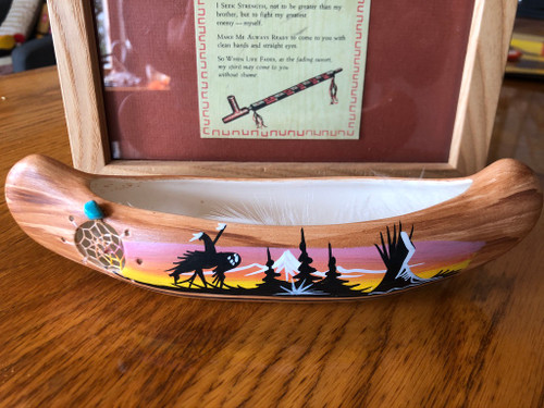 End of the Trail Pottery Canoe