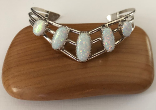 White Opal Cuff