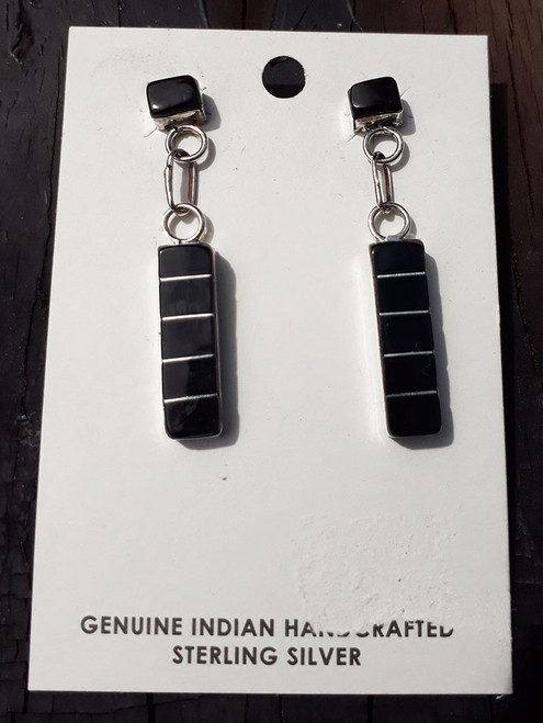 Onyx  Earrings by Hermanita Kanesta