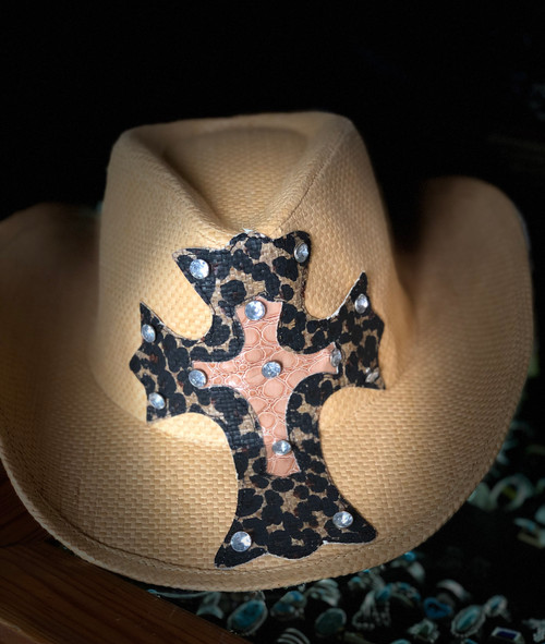 Straw Cross Hat.