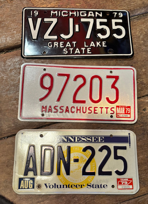 1979 Licence Plates
