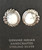 Howlite Oval Stud Earrings
