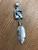 White Buffalo Stone with Silver Feather