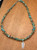 Nugget Turquoise Necklace with Feather
