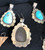 Large Turquoise Pendants