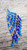 Beaded Earrings from Peru/ Blue and Gold