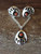 Coral Bear Paw Earring and Necklace Set