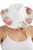 Red n White Rose hat