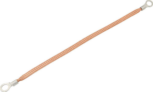 ALLSTAR PERFORMANCE Copper Ground Strap 12in w/ 1/4in Ring Terminals