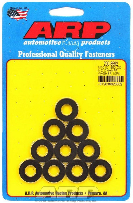 ARP Black Washers - 10mm ID x .850 OD (10)