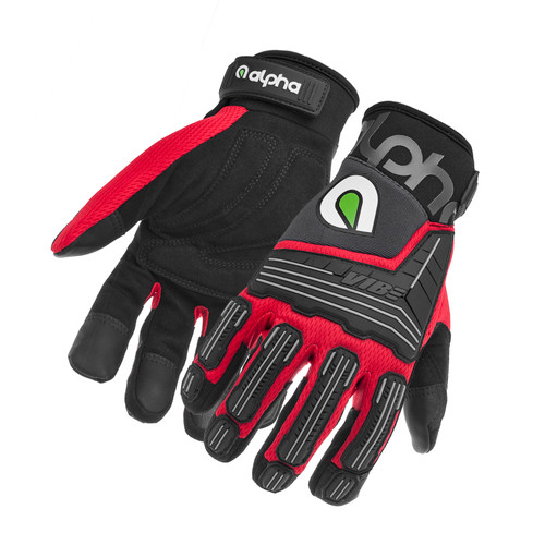 ALPHA GLOVES VIBE Impact Red Large