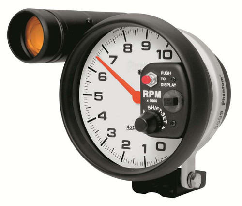 AUTOMETER 5in Phantom Shift-Lite Tach 10000 RPM