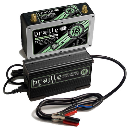 BRAILLE AUTO BATTERY Lithium ION Super 16 Volt Battery w/Charger