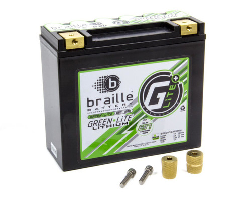 BRAILLE AUTO BATTERY Lithium 12 Volt Battery Green Lite 697 Amps