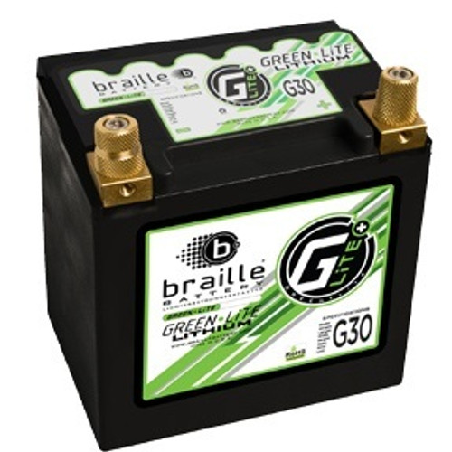 BRAILLE AUTO BATTERY Lithium 12 Volt Battery Green Lite 947 Amps