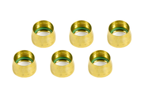 AEROQUIP -10 Replacement A/C Brass Sleeves (6pk)