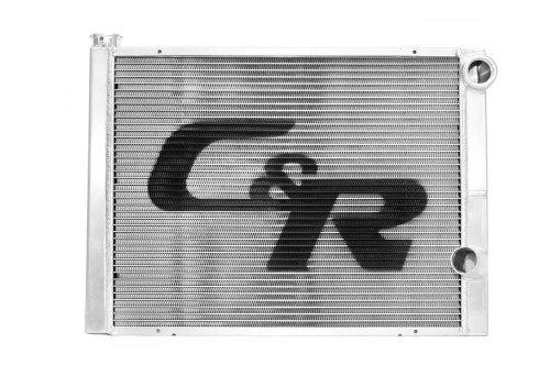 C AND R RACING RADIATORS Radiator 16 x 31 Double Pass High Outlet Open