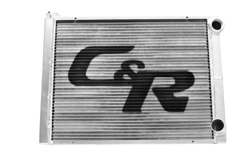 C AND R RACING RADIATORS Radiator 19 x 31 Double Pass Low Outlet Open