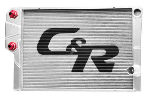 C AND R RACING RADIATORS Radiator 19 x 30 Double Pass w/Exchanger Open