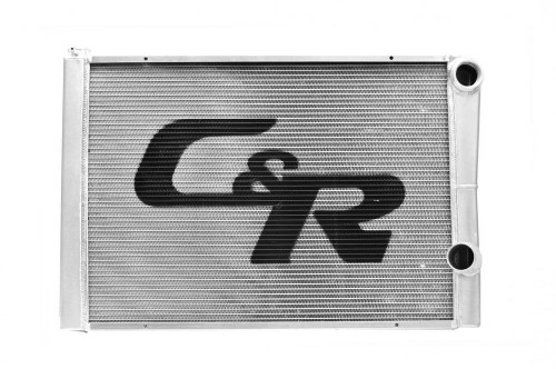 C AND R RACING RADIATORS Radiator LW Chevy 19x28 Dual Pass Extruded Core