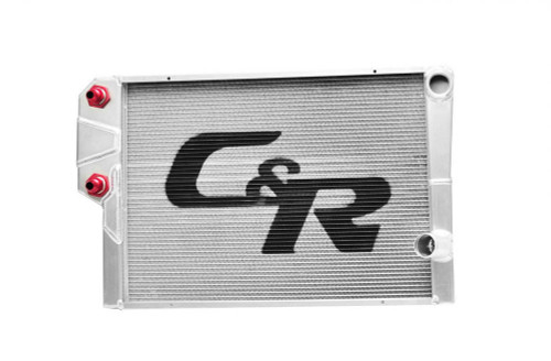 C AND R RACING RADIATORS Radiator LW Chevy 19x30 Dual Pass w/ Heat Exchgr