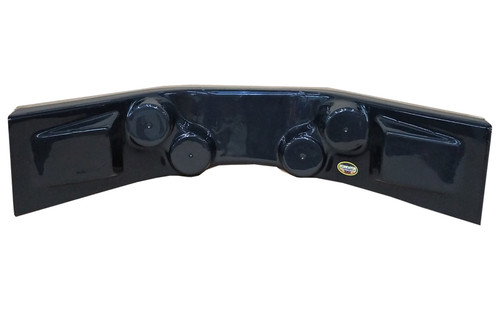 DOMINATOR RACING PRODUCTS Dash Panel Curved Black 30in w x 12in d x 6.5in