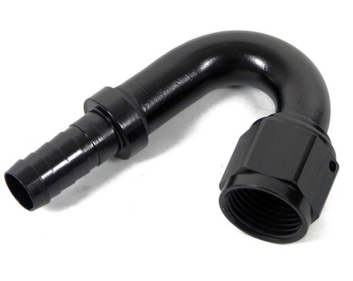 EARLS 16an 150-Deg Crimp-On Hose Fitting - Black