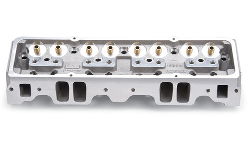 EDELBROCK SBC NHRA Legal Cylinder Heads 64cc A/P Bare