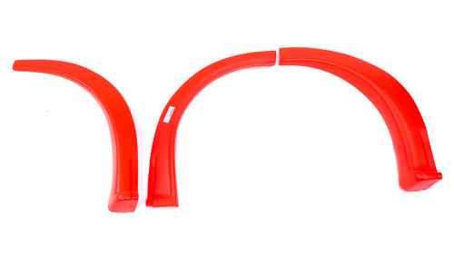 FIVESTAR MD3 Wheel Flares Dirt Fluorescent Red Left