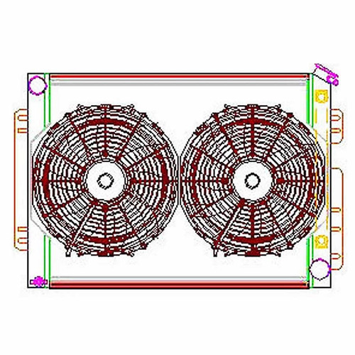 GRIFFIN Radiator Combo Unit GM A & F Body