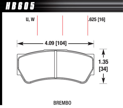 HAWK BRAKE Brembo DTC-30 Brake Pads