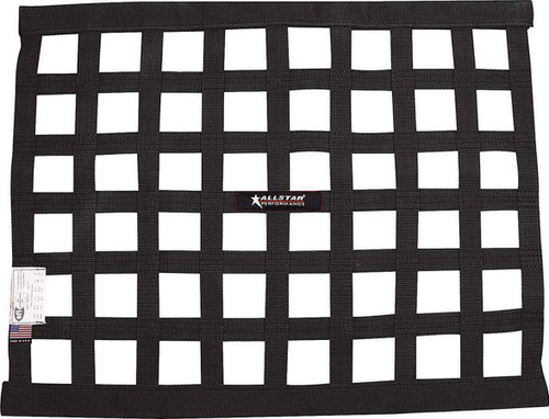 ALLSTAR PERFORMANCE Window Net Border Style 18 x 24 SFI Black