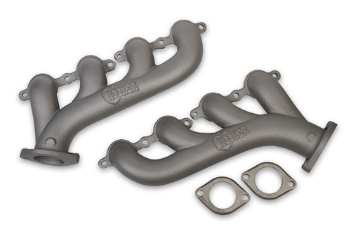 HOOKER GM LS Cast Iron Exhaust Manifolds Gray Finish