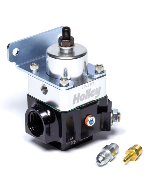 HOLLEY Fuel Pressure Regulator Double Adjustable 2-Port