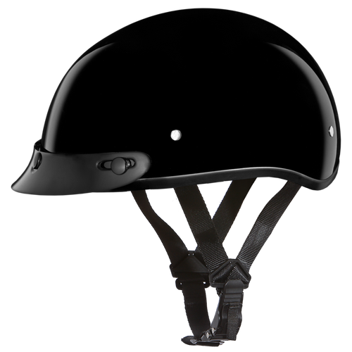 Daytona Helmets D.O.T. DAYTONA SKULL CAP- HI-GLOSS BLACK