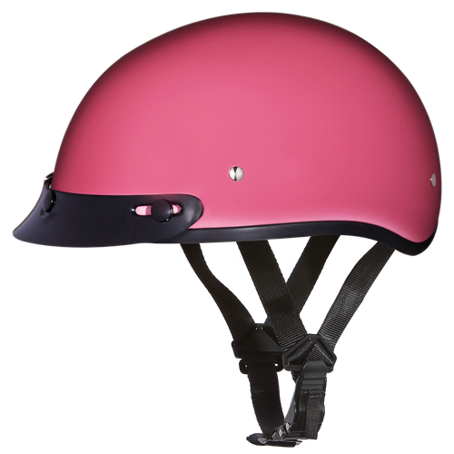 Daytona Helmets D.O.T. DAYTONA SKULL CAP- HI-GLOSS PINK