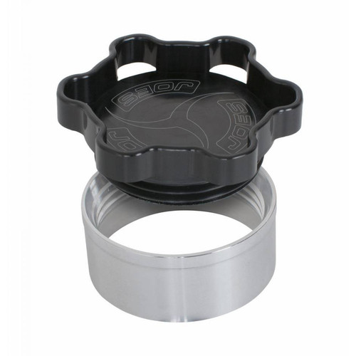 JOES RACING PRODUCTS Filler Cap with Weld-In Bung Alum  2in ID Black
