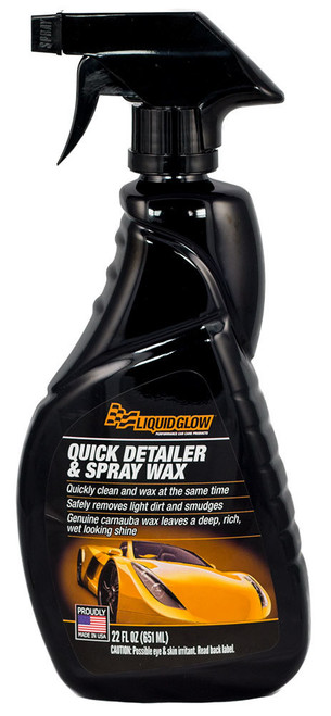 LIQUID GLOW Quick Detailer & Spray Wax 22oz Spray Bottle