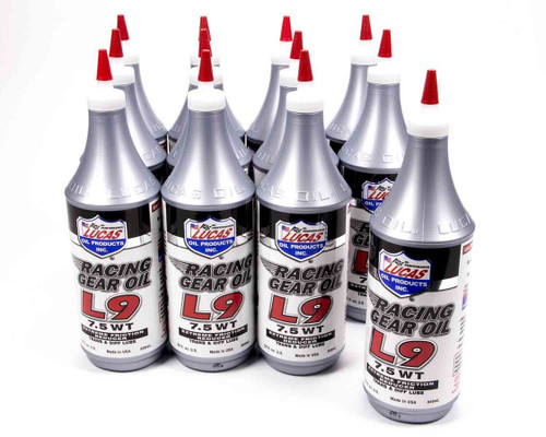 LUCAS OIL Synthetic L9 Racing Gear Oil 12x1 Qt