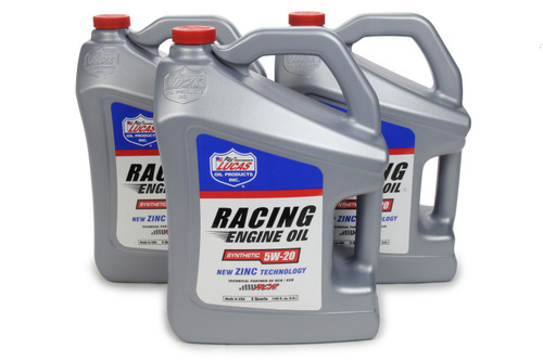 LUCAS OIL 5w20 Synthetic Racing Oil Case 3 x 5 Quart