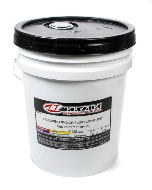 MAXIMA RACING OILS 3w Racing Shock Oil 5 Gallon Pail