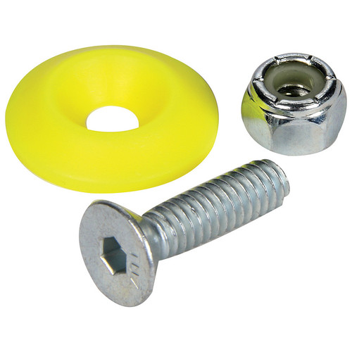 ALLSTAR PERFORMANCE Countersunk Bolt Kit Fluorescent Yellow 50pk